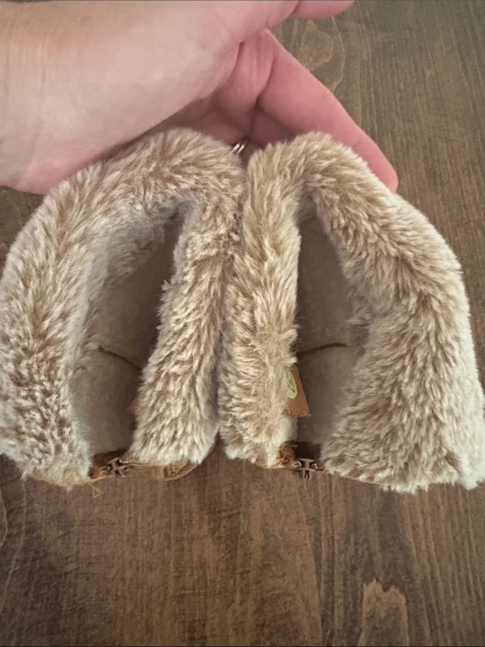 Kids Faux Fur Lined Booties - Tan